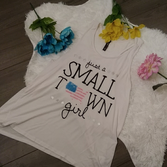 2/$24 Electric Pink White Tank Top - Picture 1 of 8